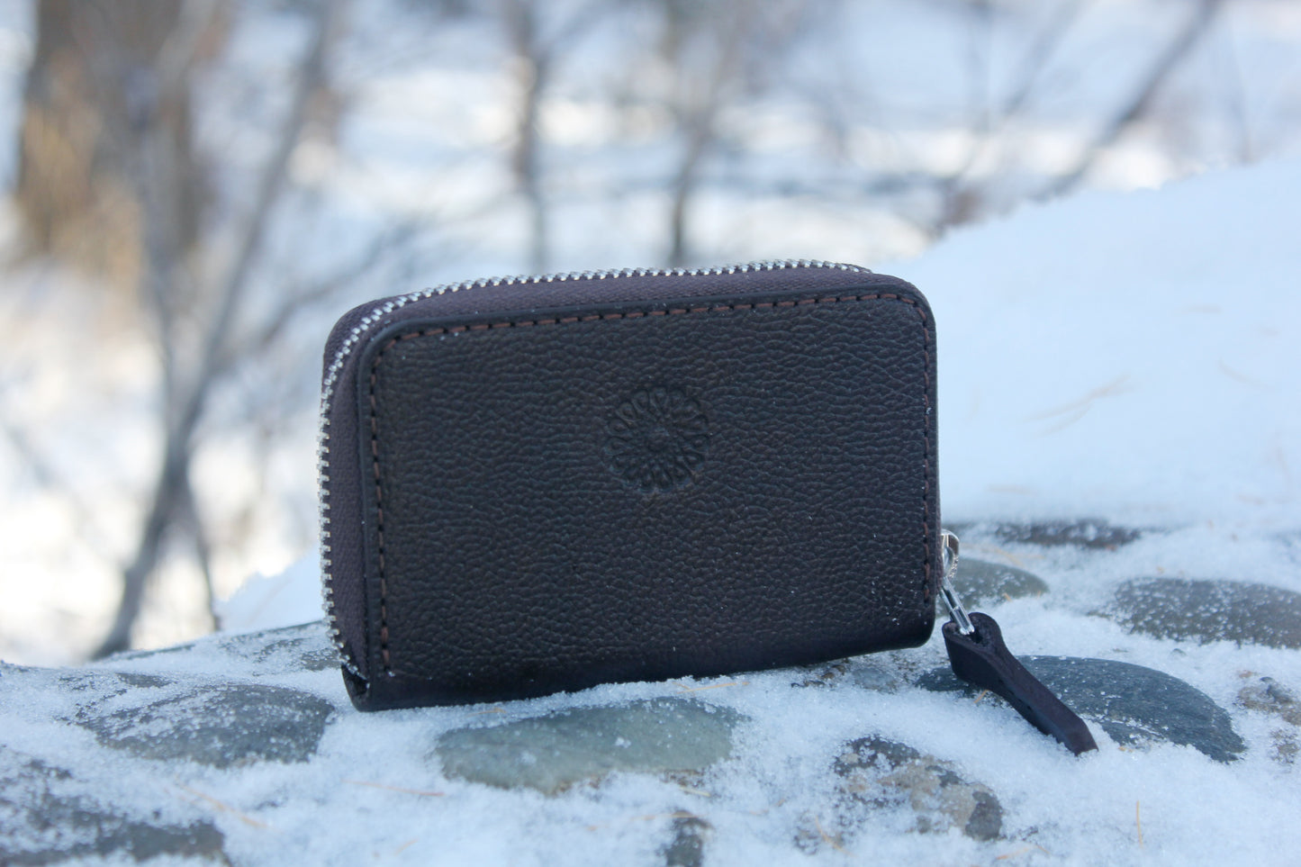 Leather Zipper Wallet
