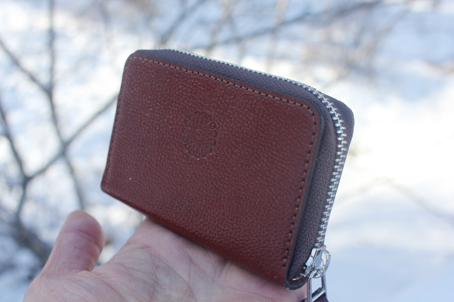 Leather Zipper Wallet
